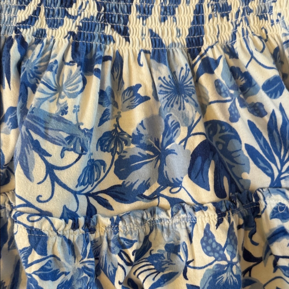 Polo Ralph Lauren Kids Floral Blue and White Kids Dress - Picture 4 of 6
